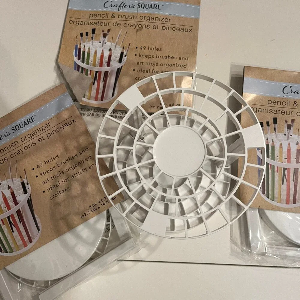 Makeup Brush Storage/Organizer ‎ (or Paint Brushes) 49 Slots (Set of 3) 💗 (w/x)